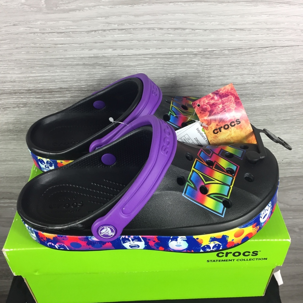 Crocs Black Bayaband Kiss 2 Clog UNISEX RARE*** - Picture 6 of 7